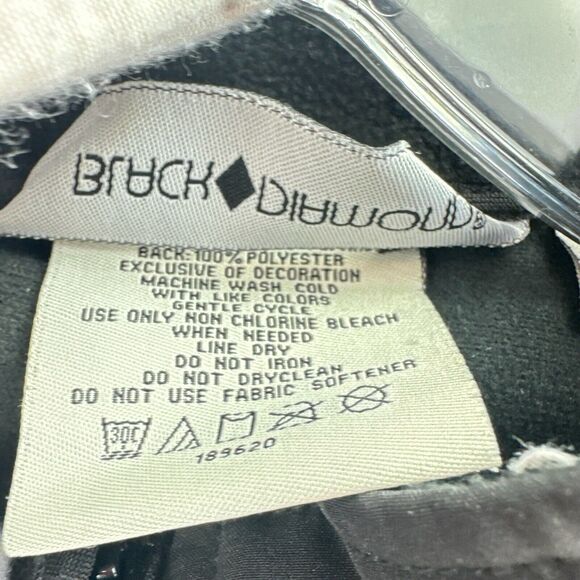 BLACK DIAMOND Mens Black Soft Shell Full Zip Mock Outdoor Climb Jacket Sz L - Picture 6 of 6